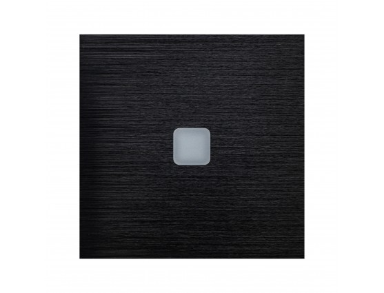 Умный люкс-выключатель чёрный (1 клавиша)