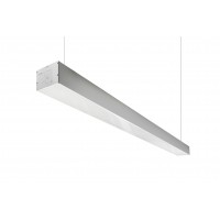 Линейный потолочный светильник белый (подвесной/накладной)