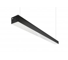 Линейный потолочный светильник чёрный (подвесной/накладной)